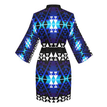 Load image into Gallery viewer, Writing on Stone Night Watch Long Sleeve Kimono Robe Long Sleeve Kimono Robe e-joyer 
