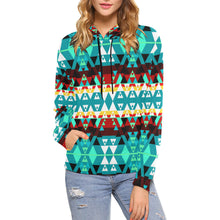 Load image into Gallery viewer, Writing on Stone Wheel All Over Print Hoodie for Women (USA Size) (Model H13) Hoodie e-joyer 
