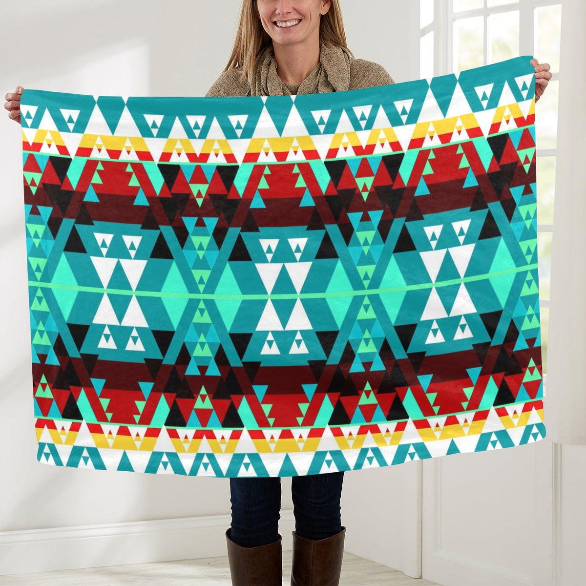 Writing on Stone Wheel Large Baby Blanket by 49 Dzine