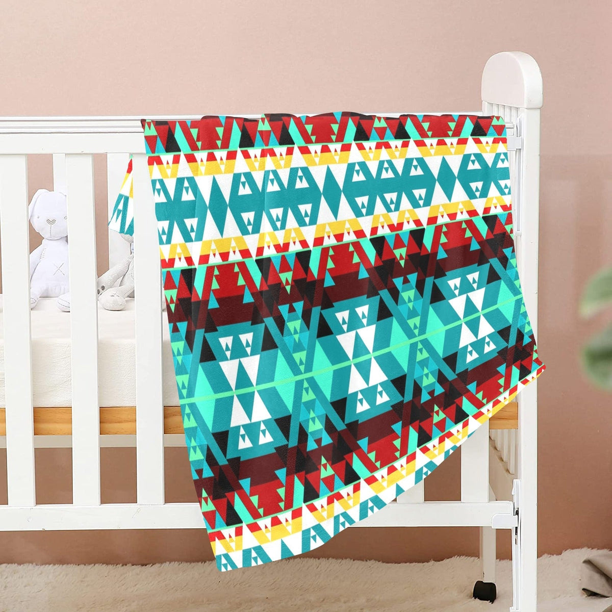 Writing on Stone Wheel Large Baby Blanket by 49 Dzine (image 2)
