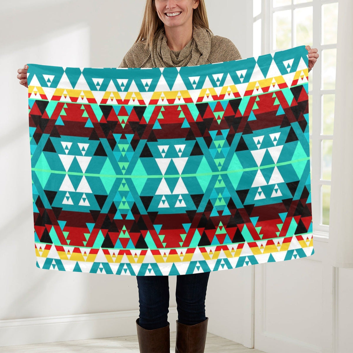 Writing on Stone Wheel Small Baby Blanket by 49 Dzine