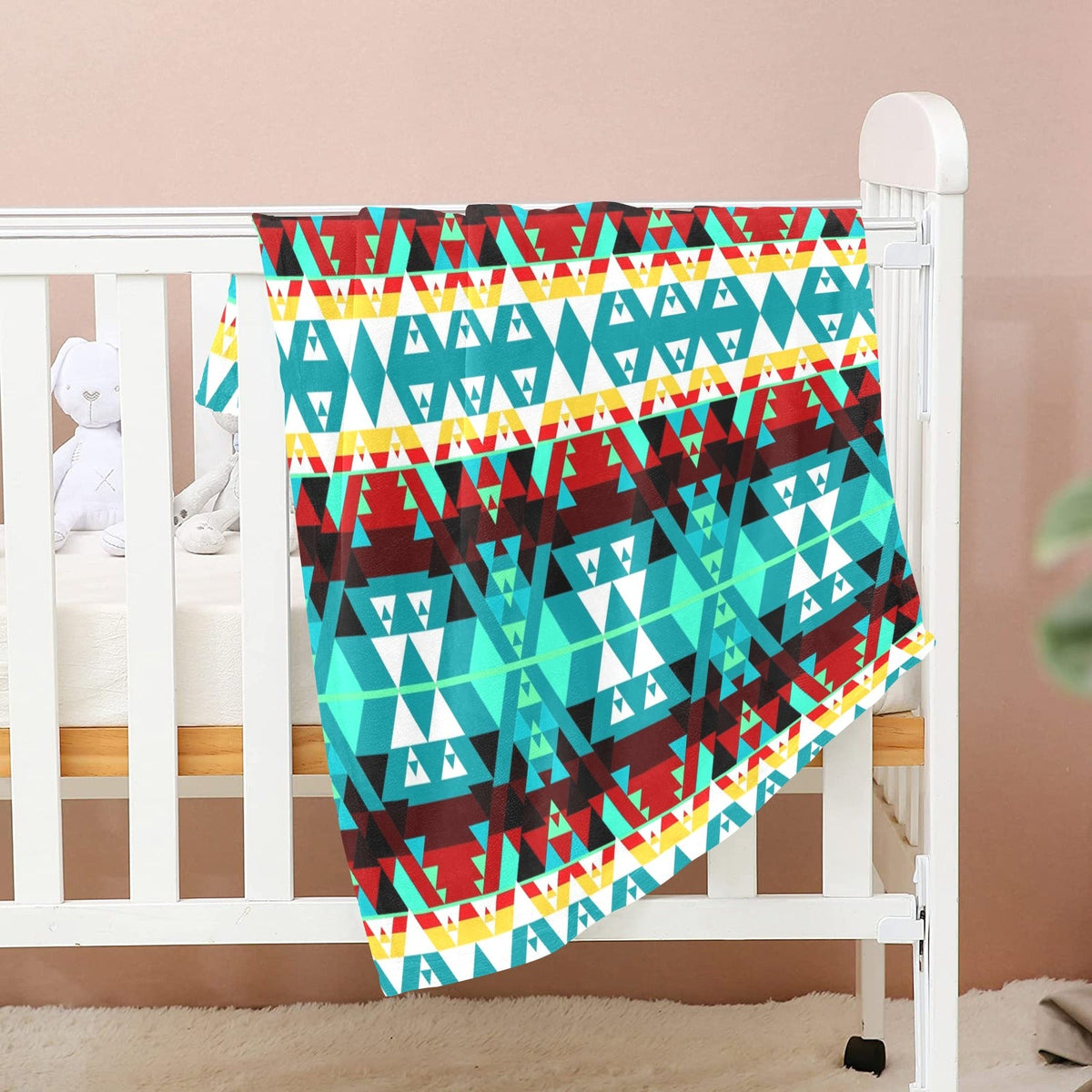 Writing on Stone Wheel Small Baby Blanket by 49 Dzine (image 2)