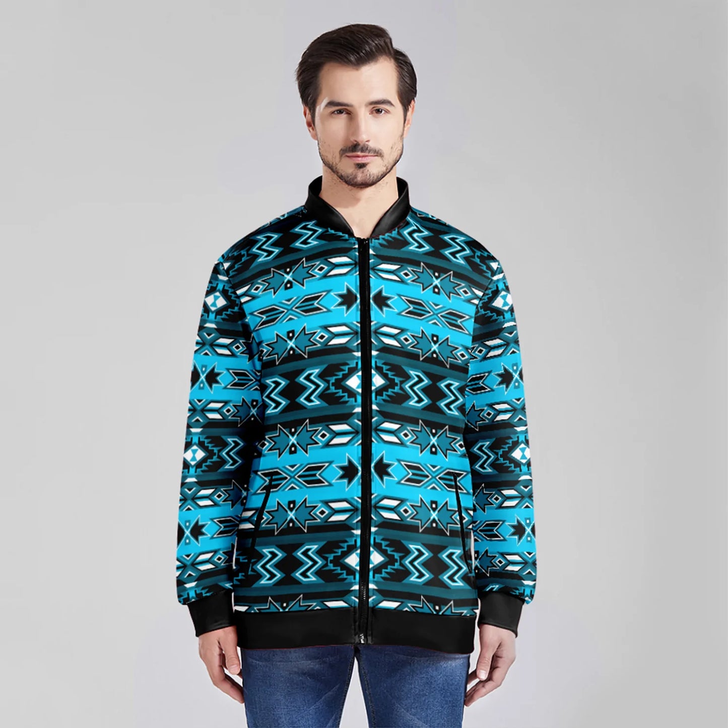 Northern Journey Zippered Collared Lightweight Jacket