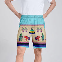 Load image into Gallery viewer, Bear Ledger Sky Athletic Shorts with Pockets
