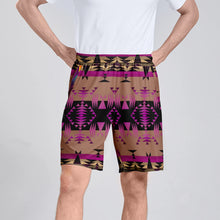 Load image into Gallery viewer, Between the Mountains Berry Athletic Shorts with Pockets
