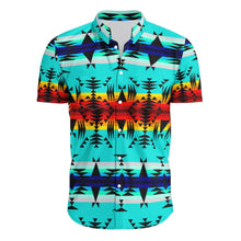 Load image into Gallery viewer, Between the Mountains Hawaiian-Style Button Up Shirt
