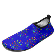 Load image into Gallery viewer, Dakota Damask Blue Kid&#39;s Sockamoccs Slip On Shoes
