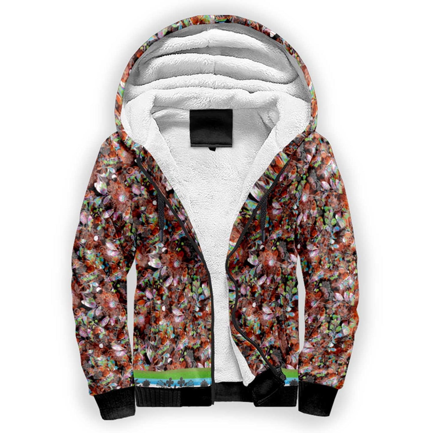 Culture in Nature Orange Sherpa Hoodie