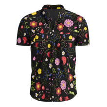 Load image into Gallery viewer, Nipin Blossom Midnight Hawaiian-Style Button Up Shirt
