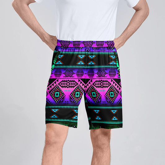 California Coast Sunrise Athletic Shorts with Pockets