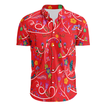 Load image into Gallery viewer, Fresh Fleur Fire Hawaiian-Style Button Up Shirt
