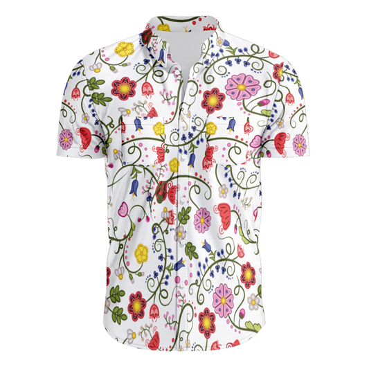 Nipin Blossom Hawaiian-Style Button Up Shirt