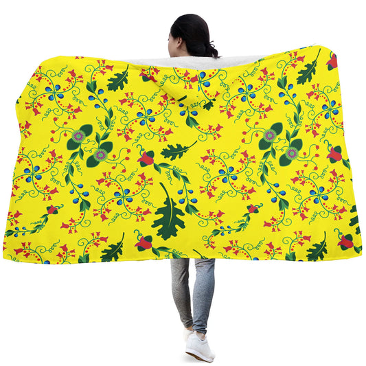 Vine Life Lemon Hooded Blanket