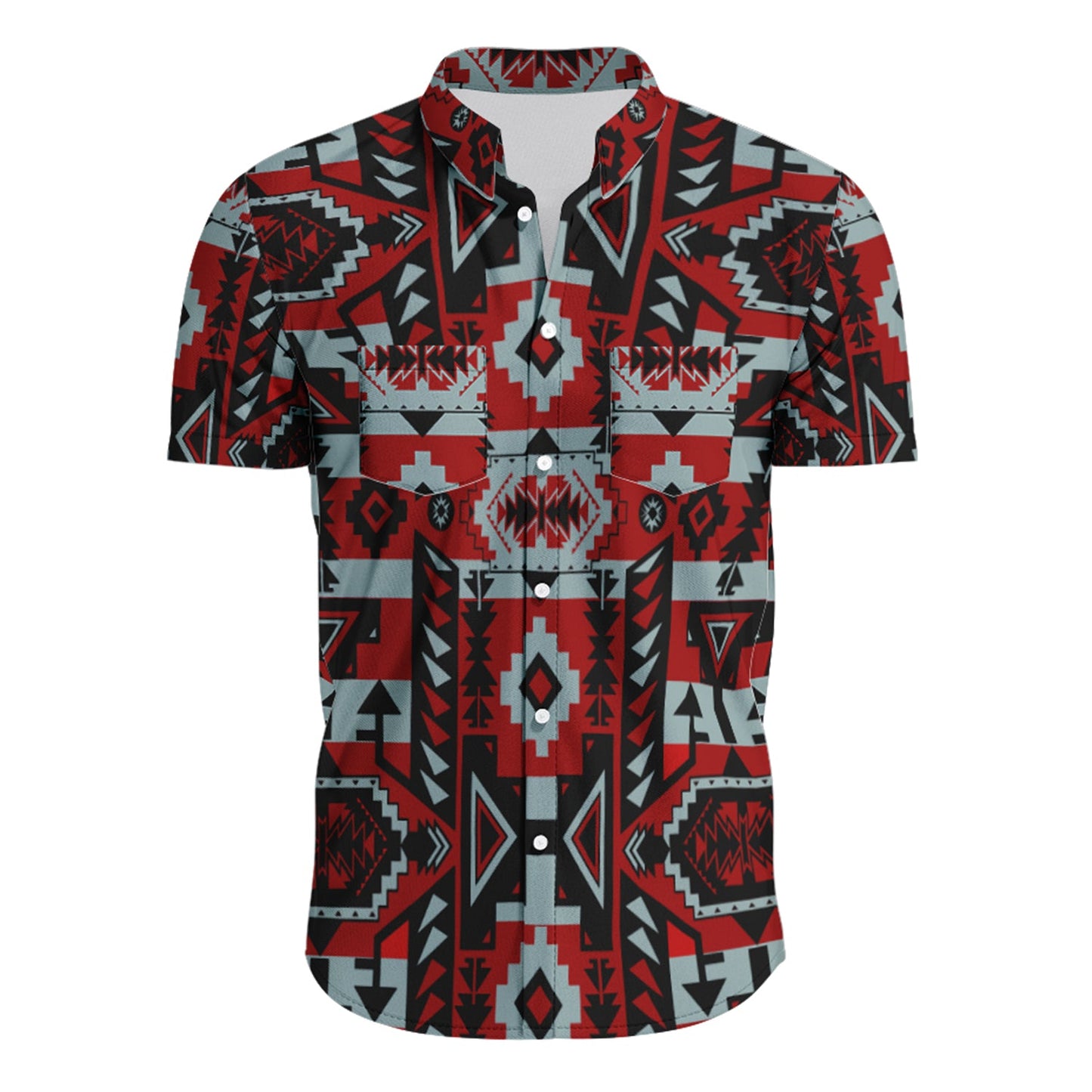 Chiefs Mountain Dark Sierra Short Sleeve Button Up