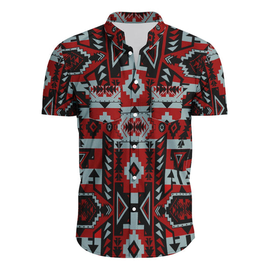 Chiefs Mountain Dark Sierra Short Sleeve Button Up