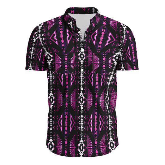 Upstream Expedition Moonlight Shadows Hawaiian-Style Button Up Shirt