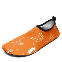 Load image into Gallery viewer, Ledger Dabbles Orange Kid&#39;s Sockamoccs Slip On Shoes
