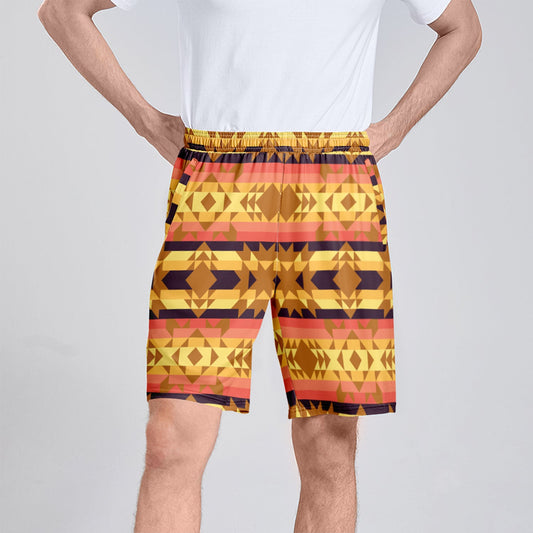 Infinite Sunset Athletic Shorts with Pockets