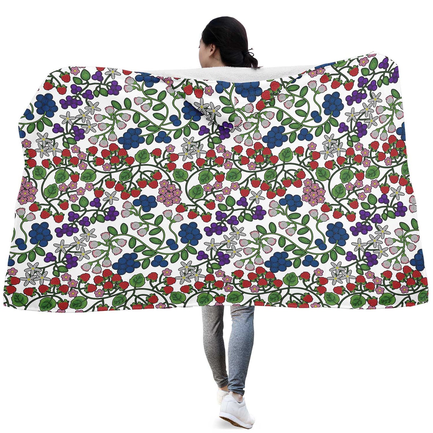 Takwakin Harvest White Hooded Blanket