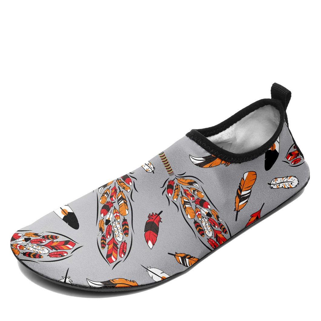 TRD - feather grey Kid's Sockamoccs Slip On Shoes