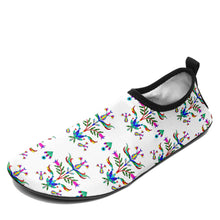 Load image into Gallery viewer, Dakota Damask White Kid&#39;s Sockamoccs Slip On Shoes
