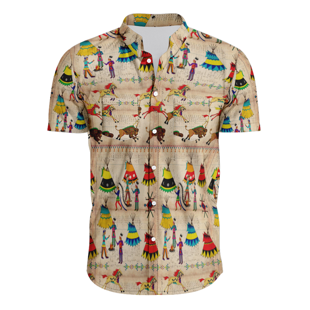 Gathering of the Chiefs Hawaiian-Style Button Up Shirt