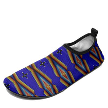 Load image into Gallery viewer, Diamond in the Bluff Blue Kid&#39;s Sockamoccs Slip On Shoes
