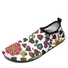 Load image into Gallery viewer, Berry Pop White Kid&#39;s Sockamoccs Slip On Shoes
