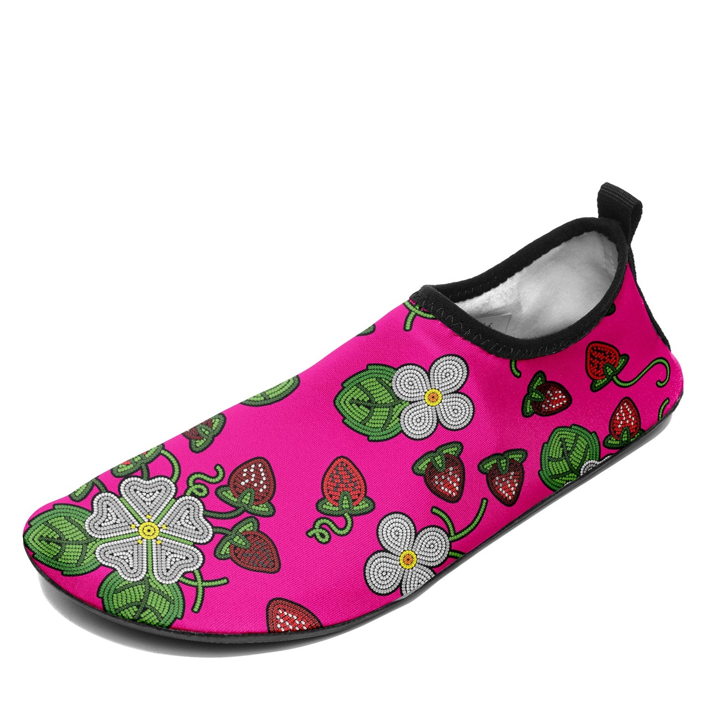 Strawberry Dreams Blush Kid's Sockamoccs Slip On Shoes