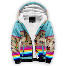 Load image into Gallery viewer, Horses Running Sky Sherpa Hoodie
