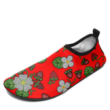 Load image into Gallery viewer, Strawberry Dreams Fire Kid&#39;s Sockamoccs Slip On Shoes
