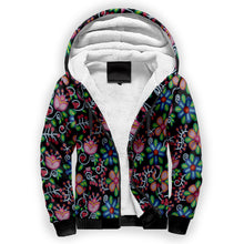 Load image into Gallery viewer, Midnight Garden Sherpa Hoodie
