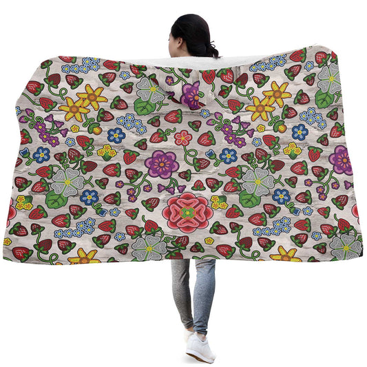 Berry Pop Bright Birch Hooded Blanket