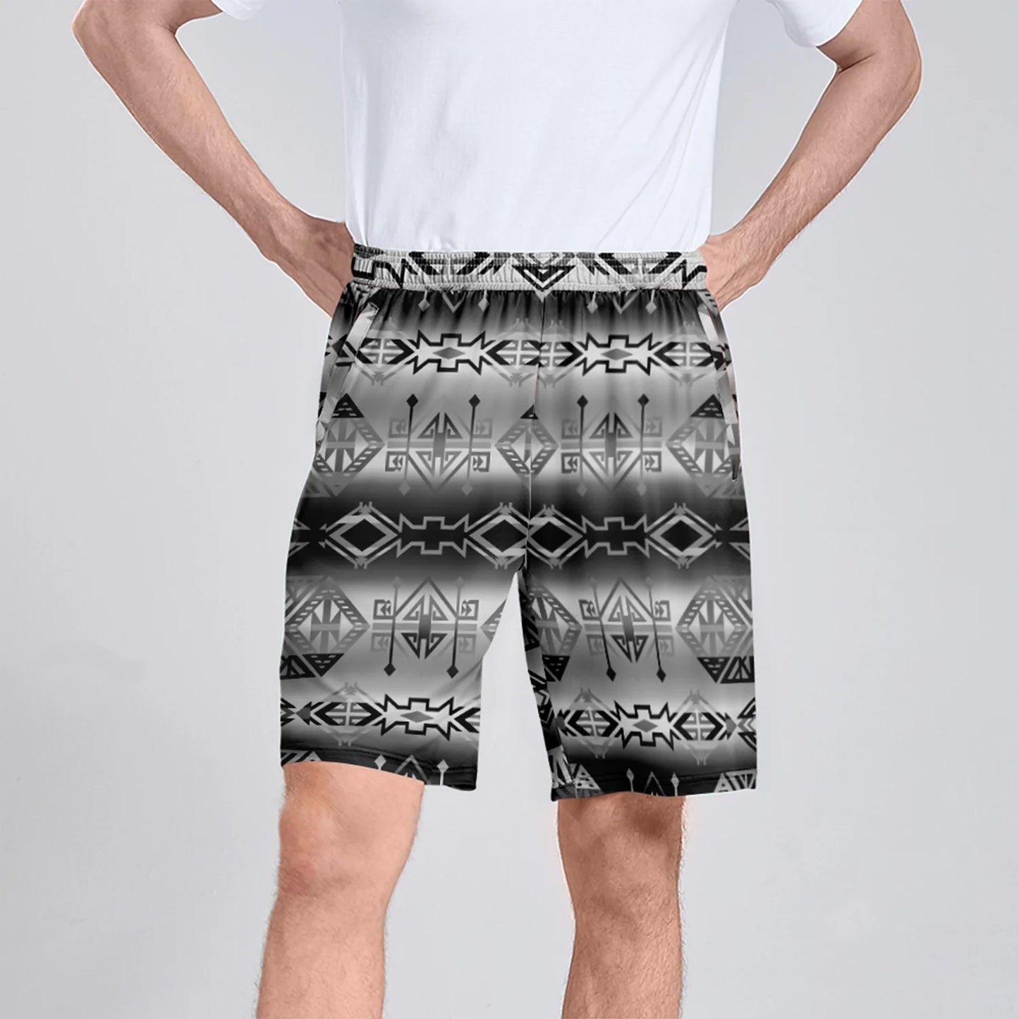 Trade Route Cave Athletic Shorts with Pockets