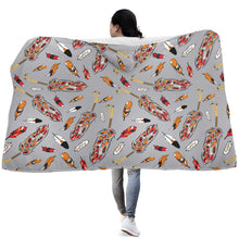 Load image into Gallery viewer, TRD - feather grey Hooded Blanket
