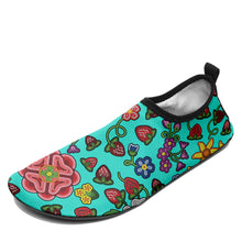 Load image into Gallery viewer, Berry Pop Turquoise Kid&#39;s Sockamoccs Slip On Shoes
