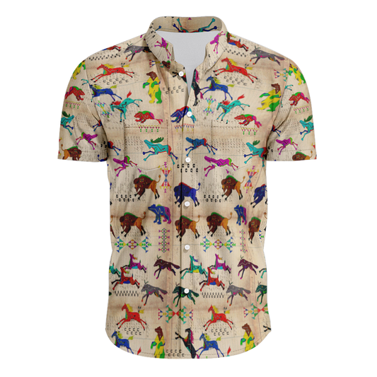 The Hunt Hawaiian-Style Button Up Shirt