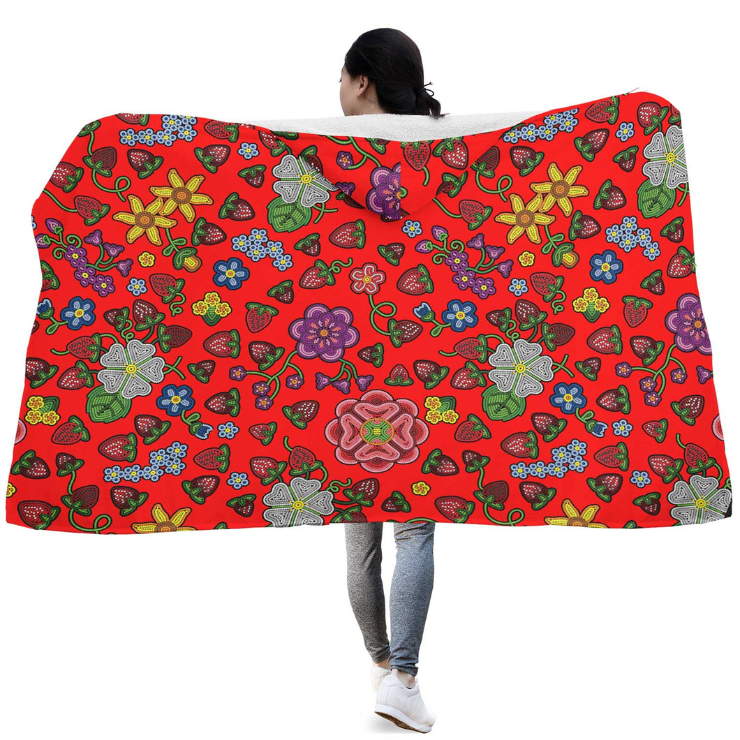 Berry Pop Fire Hooded Blanket