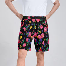 Load image into Gallery viewer, Kokum Ceremony Black Athletic Shorts with Pockets
