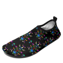 Load image into Gallery viewer, Dakota Damask Black Kid&#39;s Sockamoccs Slip On Shoes
