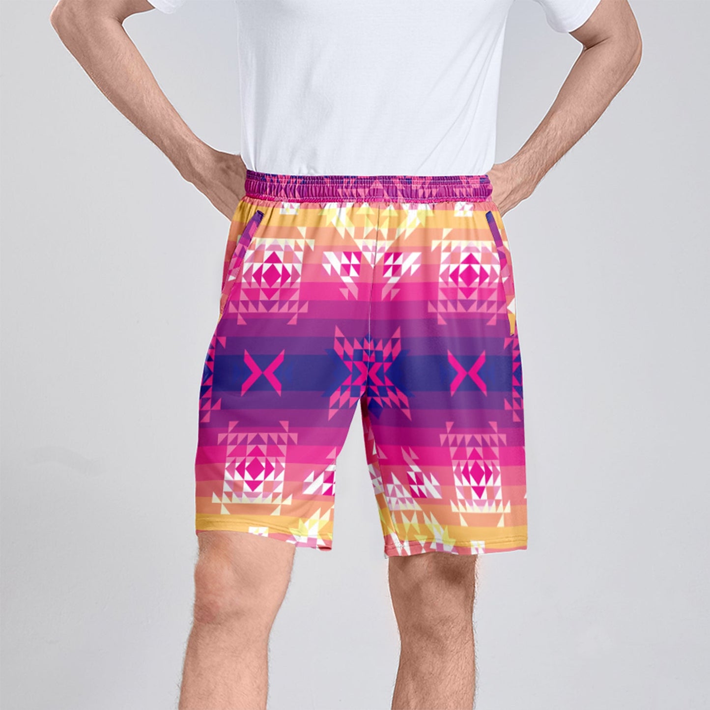 Soleil Overlay Athletic Shorts with Pockets