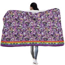 Load image into Gallery viewer, Culture in Nature Purple Hooded Blanket
