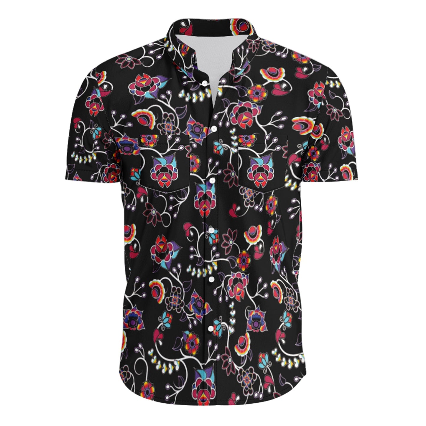 Floral Danseur Hawaiian-Style Button Up Shirt