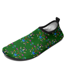 Load image into Gallery viewer, Dakota Damask Green Kid&#39;s Sockamoccs Slip On Shoes
