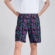Load image into Gallery viewer, Beaded Nouveau Coal Athletic Shorts with Pockets
