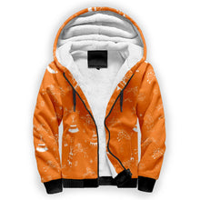 Load image into Gallery viewer, Ledger Dabbles Orange Sherpa Hoodie
