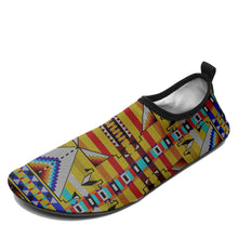 Load image into Gallery viewer, Medicine Blessing Yellow Kid&#39;s Sockamoccs Slip On Shoes
