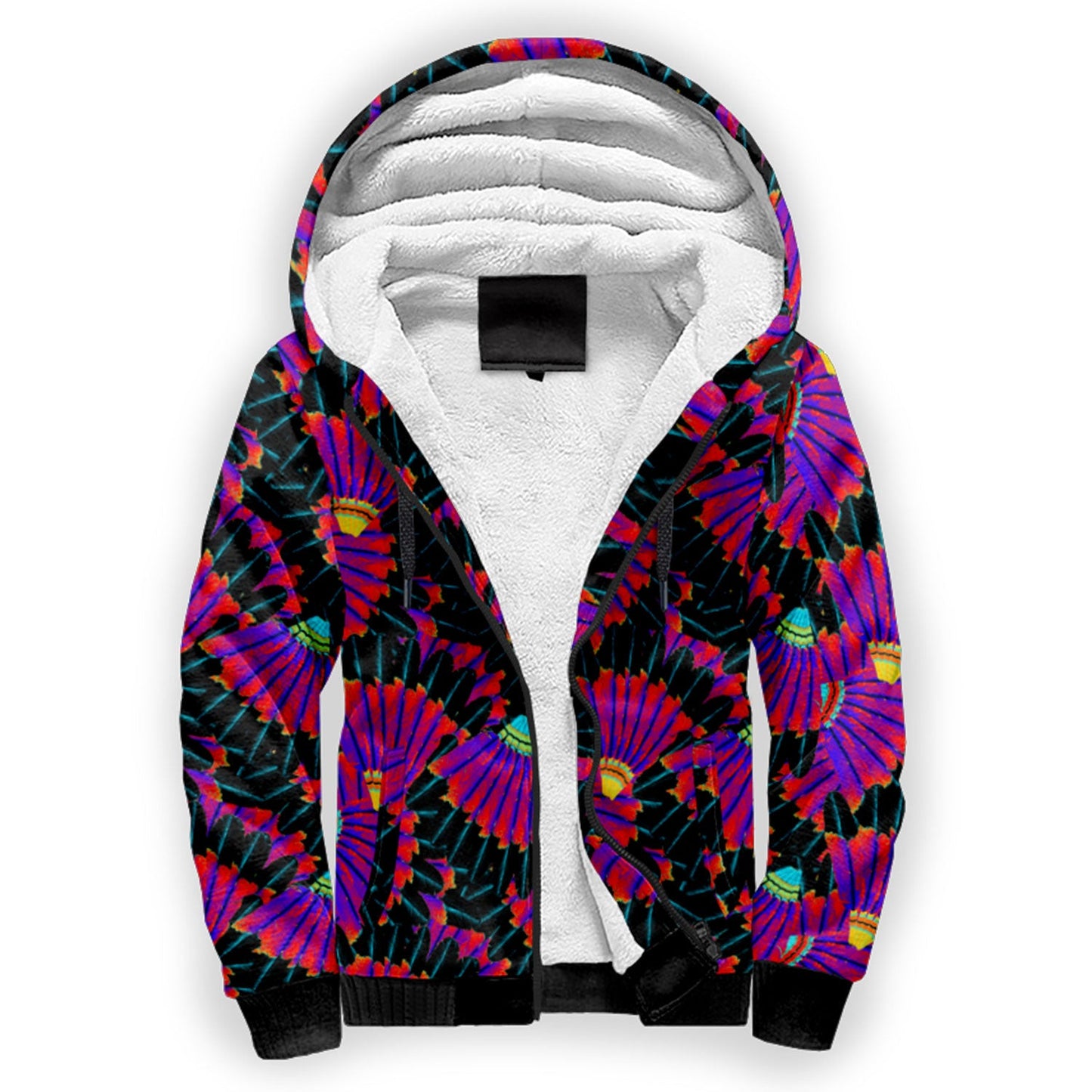 Eagle Feather Remix Sherpa Hoodie