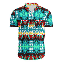 Load image into Gallery viewer, Writing on Stone Wheel Hawaiian-Style Button Up Shirt
