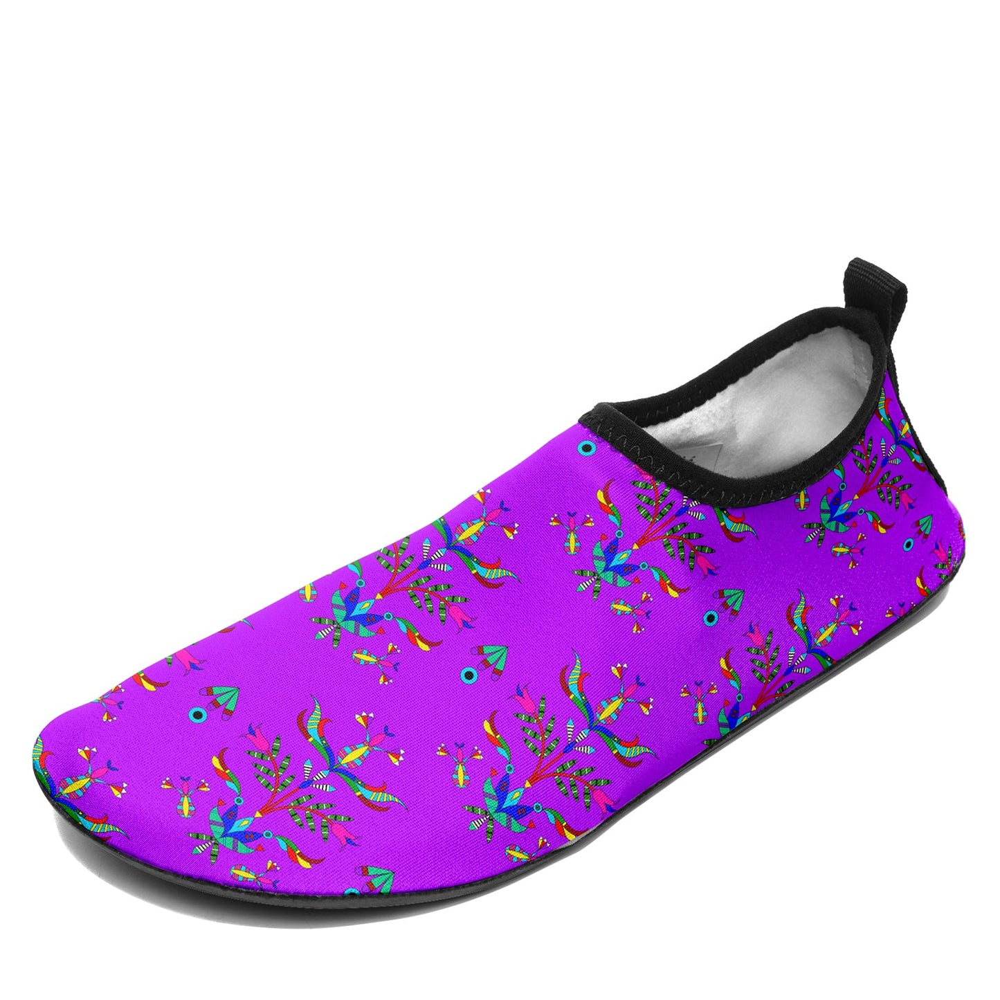 Dakota Damask Purple Kid's Sockamoccs